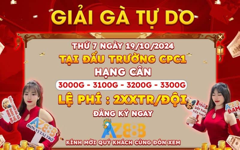 Thông báo giải gà tự do tại CPC1 ngày 19/10/2024